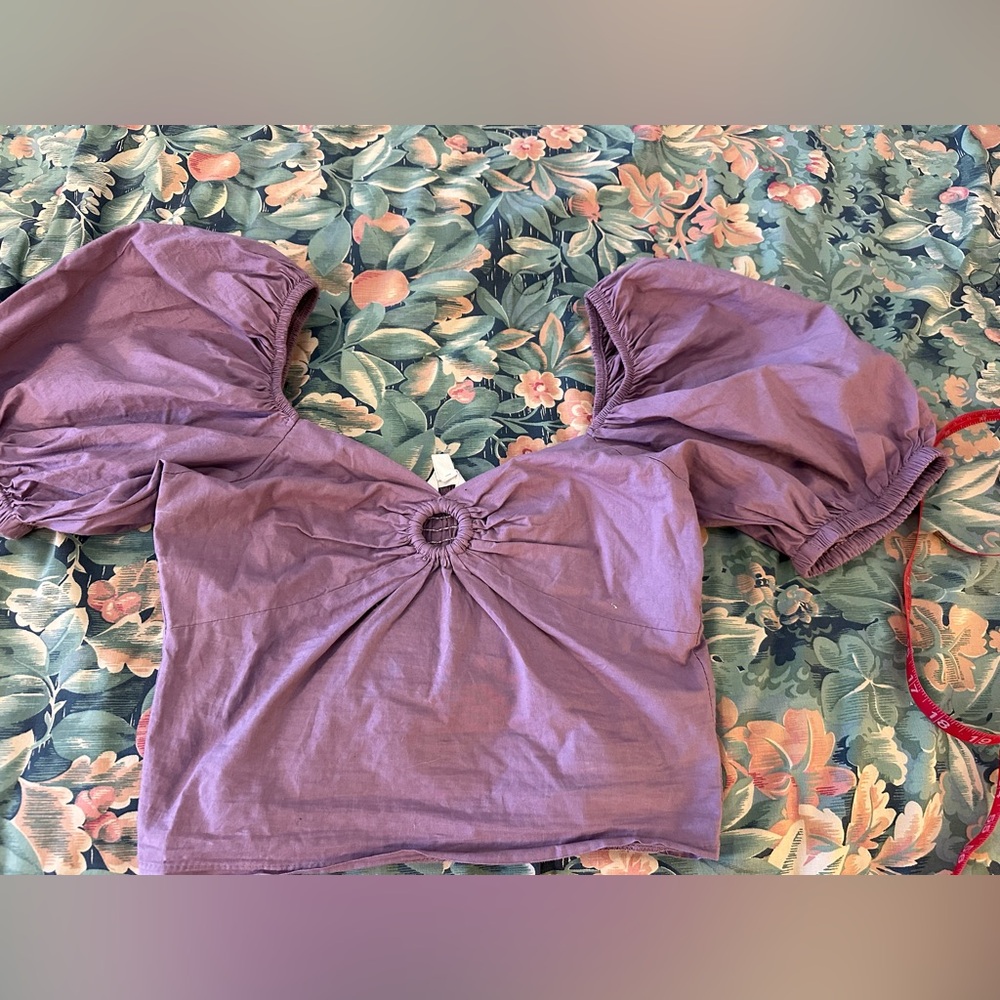 Sim & Sam crop top small purple